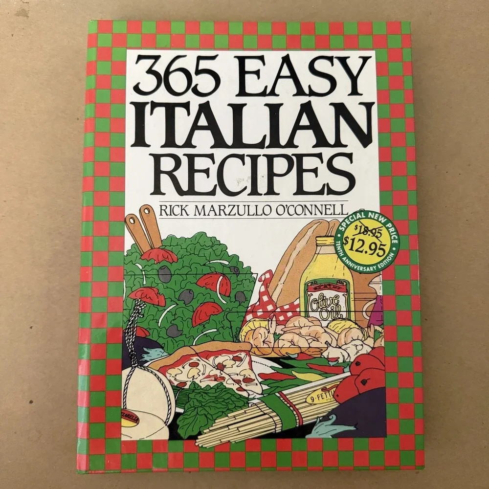 Vintage 365 Easy ITALIAN Recipes By Rick Marzullo O'Connell 1996 EUC Collectable